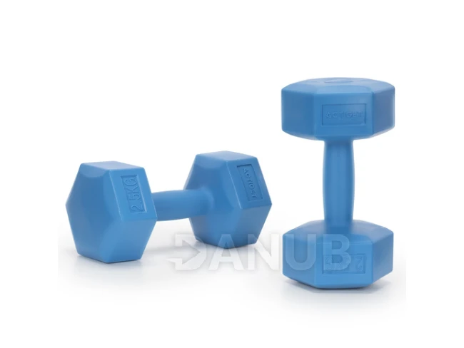 Jednoruční činky - 2 ks - 2x2,5 kg - modré