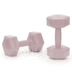 Jednoruční činky - 2 ks - 2x2 kg - růžové