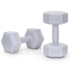 Jednoruční činky - 2 ks - 2x3kg - šedé