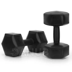 Jednoruční činky - 2 ks - 2x5 kg - černé