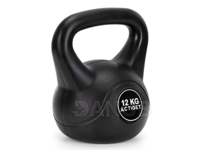 Kettlebell - 12 kg - černý Kettlebell - 12 kg - černý