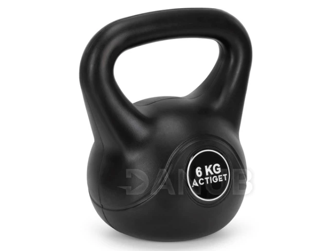 Kettlebell - 6 kg - černý