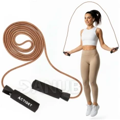 Kožené švihadlo - protiskluzové - 297 cm