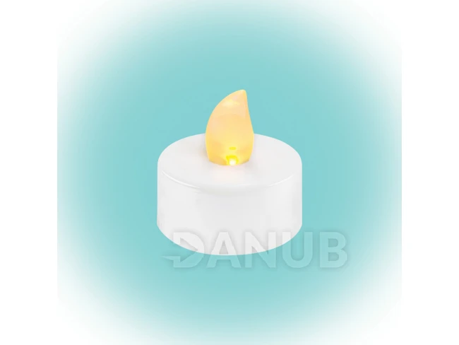LED čajová svíčka, bílá, 2ks, 3V
