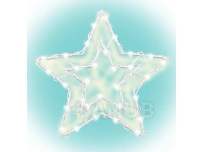 LED dekorace do okna, hvězda na baterie