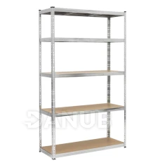 Nastavitelný kovový regál s 5 policemi - 205x120x45 cm - 1000 kg