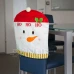 Ozdoba na židli - Sněhulák