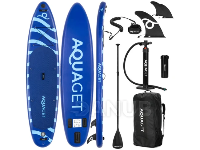 Paddleboard s příslušenstvím - 350 cm - 150kg - modrý