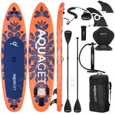 Paddleboard s příslušenstvím - 350 cm - 220kg - oranžovo-modrý