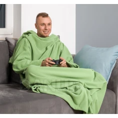 Deka s rukávy zelená