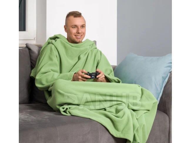 Deka s rukávy zelená