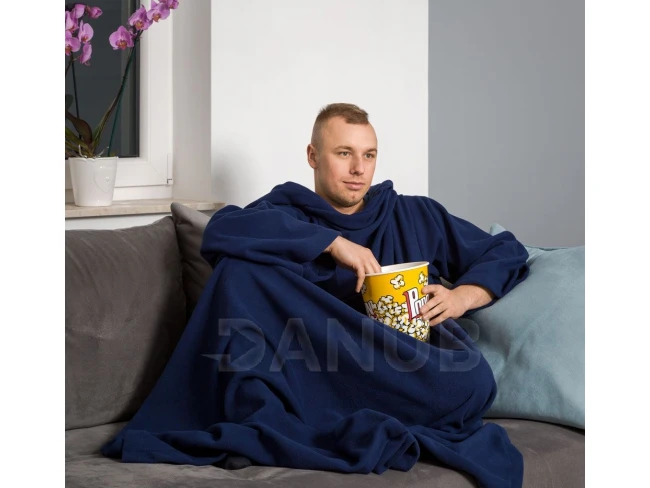 Deka s rukávy tmavě modrá Deka s rukávy tmavě modrá