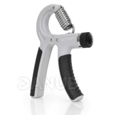 Ruční posilovač s nastavitelným odporem 20-50 kg na cvičení rukou - šedá a černá