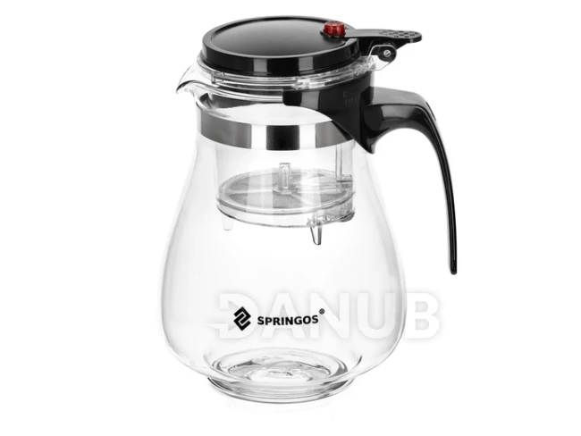 Skleněný džbán 1.65 L - transparentní/černá Skleněný džbán 1.65 L - transparentní/černá