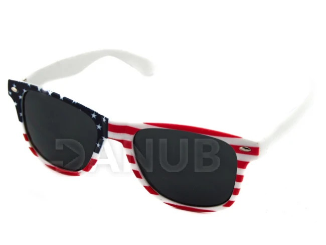 Sluneční brýle Wayfarer - USA červeno-modro-bílé