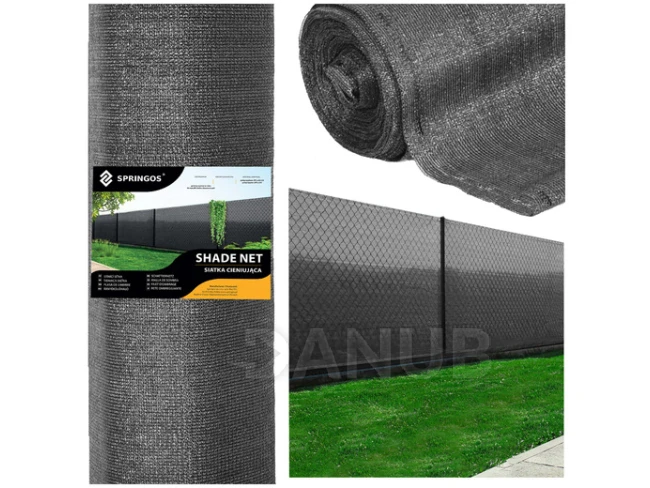 Stínicí síť - 95% stínění - 1,2x50m - 185g/m2 - světlý antracit
