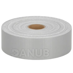 Stínicí páska na plot - 450g/m2 - 50m x 4,75cm - světle šedá + 20ks klipů