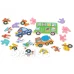 Puzzle v plechovce, vozidla, 30 puzzle