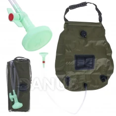 Kempingová solární sprcha - 20L - XXL - s teploměrem