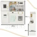Dětská dřevěná kuchyňka s lednicí - 80cm - LED + doplňky, hrnce, příbory Dětská dřevěná kuchyňka s lednicí - 80cm - LED + doplňky, hrnce, příbory