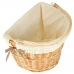 Proutěný košík na kolo - bílé