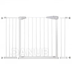 Bezpečnostní bariérová zabrána pro schody a dveře - bílá - 76-127 cm