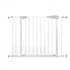 Bezpečnostní bariérová zabrána pro schody a dveře - bílá - 97-106 cm