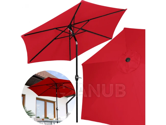 Zahradní slunečník Modern 260cm - červený