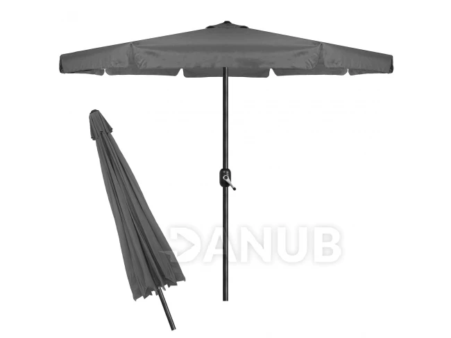 Zahradní slunečník - 400cm - tmavě šedá Zahradní slunečník - 400cm - tmavě šedá