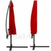 Zahradní slunečník nastavitelný 300cm - červený