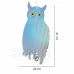 Závěsná holografická sedící sova - odpuzovač ptáků se zvonkem
