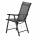 Skládací zahradní židle - šedá - 2 ks