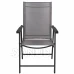 Skládací zahradní židle - šedá - 2 ks