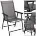 Skládací zahradní židle - šedá