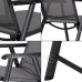 Skládací zahradní židle - šedá - 2 ks