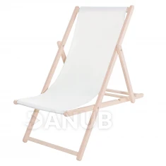 Dřevěné lehátko - bílé