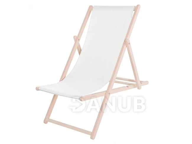 Dřevěné lehátko - bílé