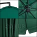 Zahradní slunečník nastavitelný 300cm - zelený