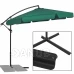 Zahradní slunečník nastavitelný 300cm - zelený