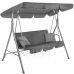 Stříška na zahradní houpačku - 165x110 cm, šedá