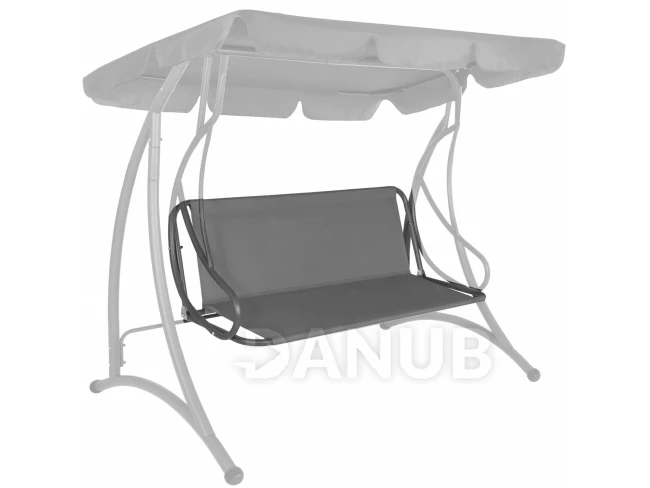Sedadlo na zahradní houpačku - 110 x 90 cm - šedé Sedadlo na zahradní houpačku - 110 x 90 cm - šedé