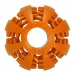 Kousátko pro psa, gumový míček na pamlsky a čištění zubů, oranžový