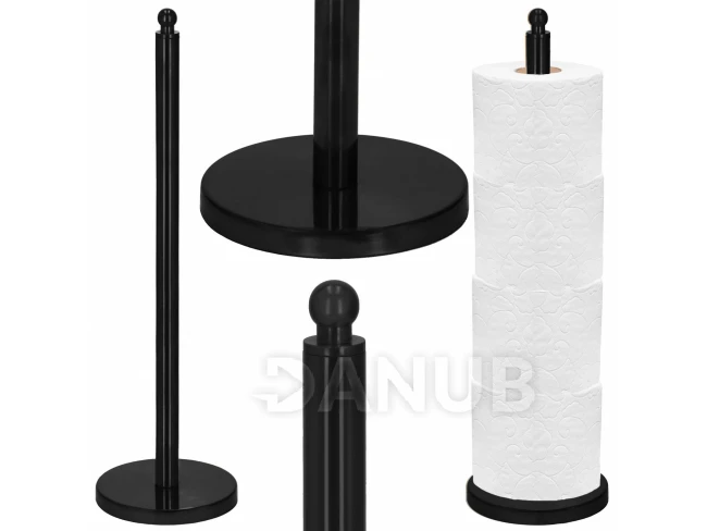 Stojan na toaletní papír - černý