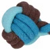 Hračka pro psa - lano s uzly - 17 cm - kousátko - modro-hnědé