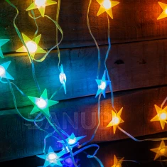 Smart světelný řetěz - hvězda - USB - 25 RGB LED - 5 m - Bluetooth