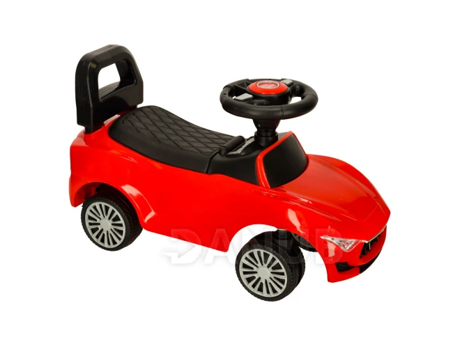 Odrážedlo auto s volantem - se zvukem a světlem - červené