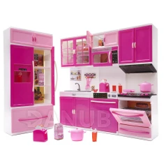 Kuchyňka s nábytkem pro panenky - LED zvuky