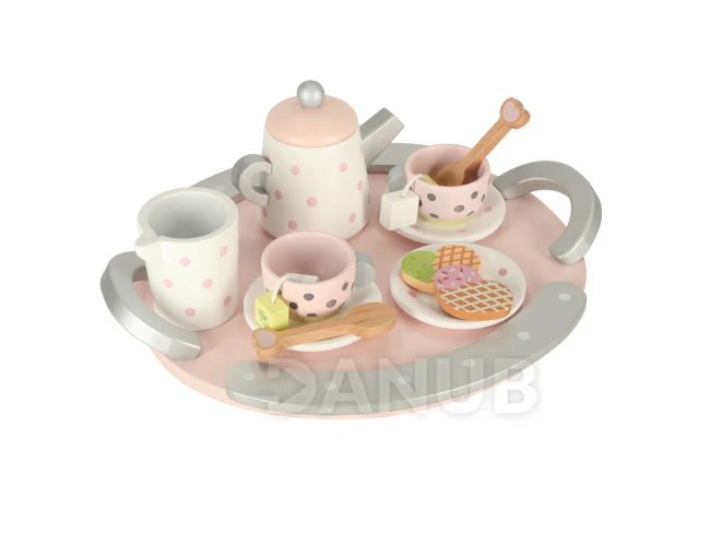 Dřevěný kávový-čajový servis Lulilo