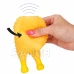 Gumová hračka pro psa, pískací kousátko - žlutá
