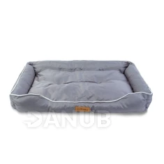 Pelíšek pro psy - 87 x 59 x 13 cm - šedý